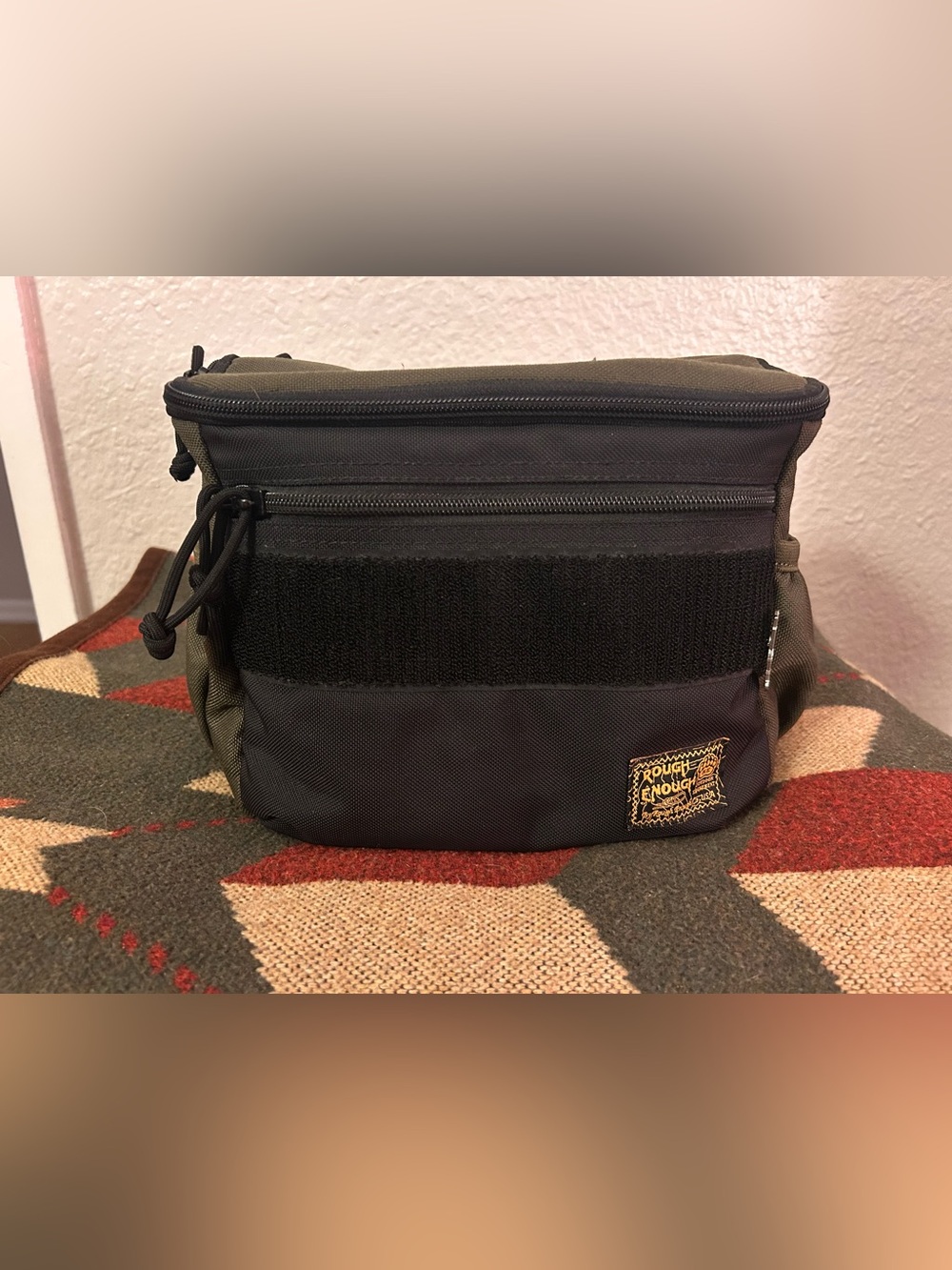 Rough Enough DSLR Camera Crossbody Bag - Black and Olive
